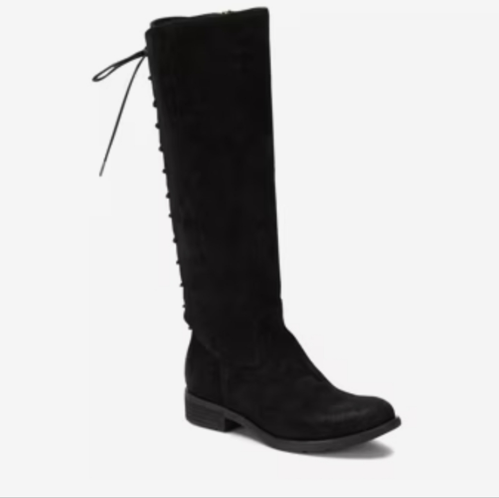 Sofft Sharnell II Waterproof Suede Tall Boot Black NEW